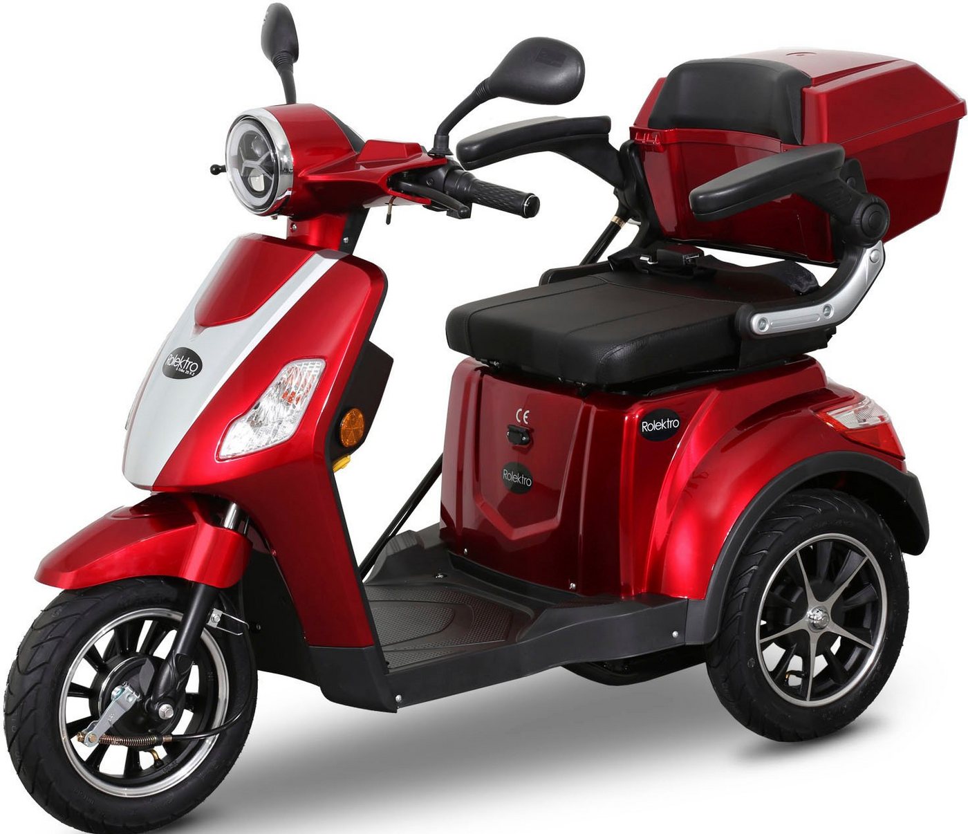 Thumbnail - Rolektro Elektromobil E-Trike 25 V.2, Blei-Gel-Akku, 1000 W, 25 km/h, (mit Topcase)