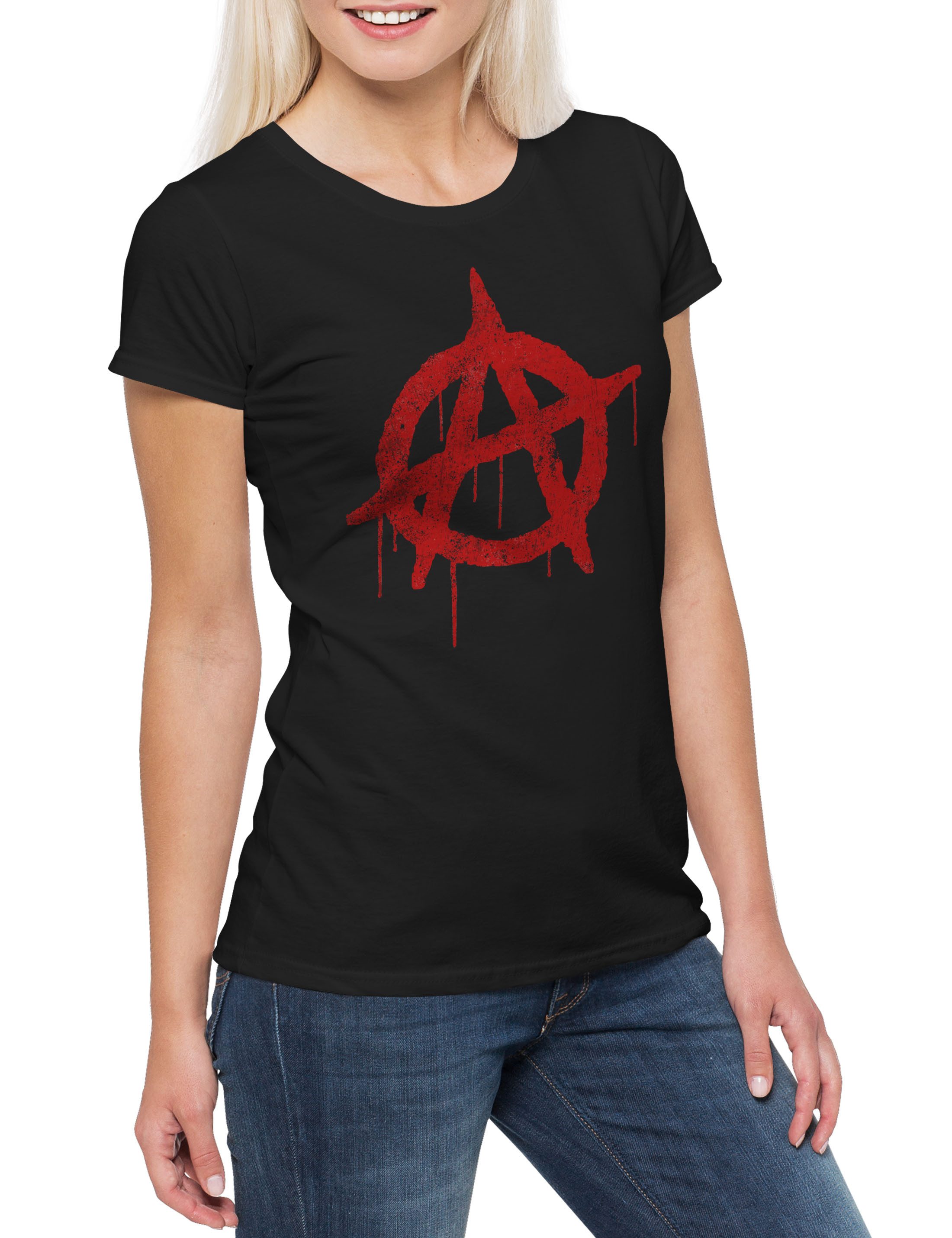 Urban Backwoods Print-Shirt Anarchy A Vintage günstig online kaufen