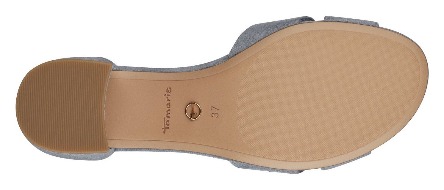 Tamaris Sandalette, Blockabsastz, Sommerschuh, Riemchensandale mit Kreuzbandage