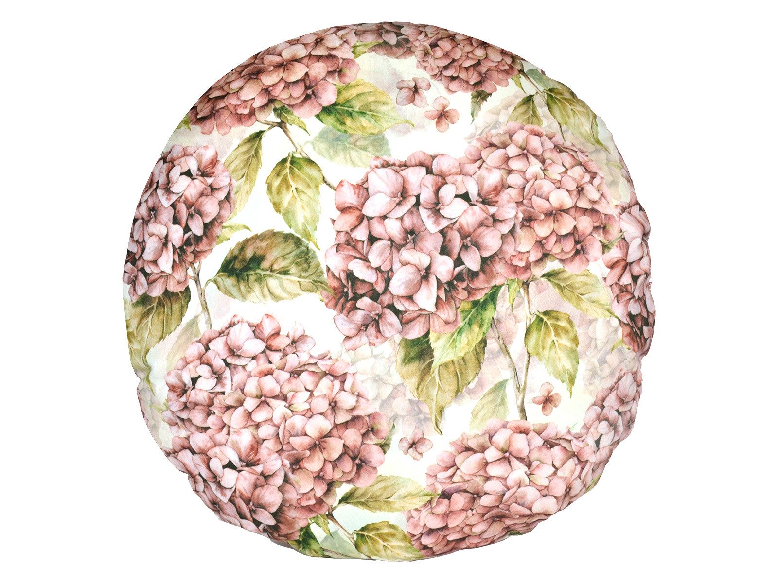 beties Kissenhülle Landlust-Hortensie, (1 Stück), 100% Baumwolle, Hortensien in burgundy-rose, verschiedene Größen