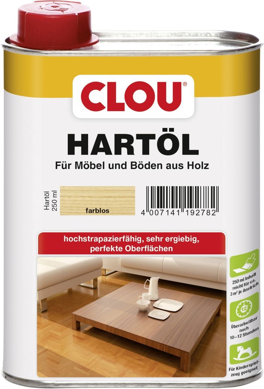 Hartholzöl 250 ml Hartöl farblos CLOU Clou