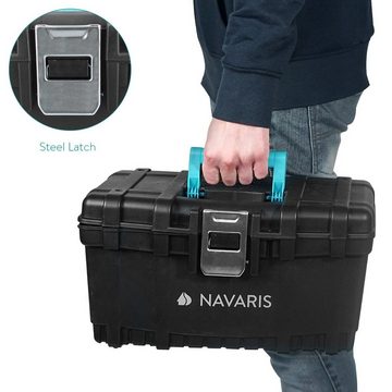 Navaris Werkzeugkoffer Werkzeugkasten 16 leer - 40,6 x 23,8 x 22cm - 19 Liter, 1 Schließe" (1 St)