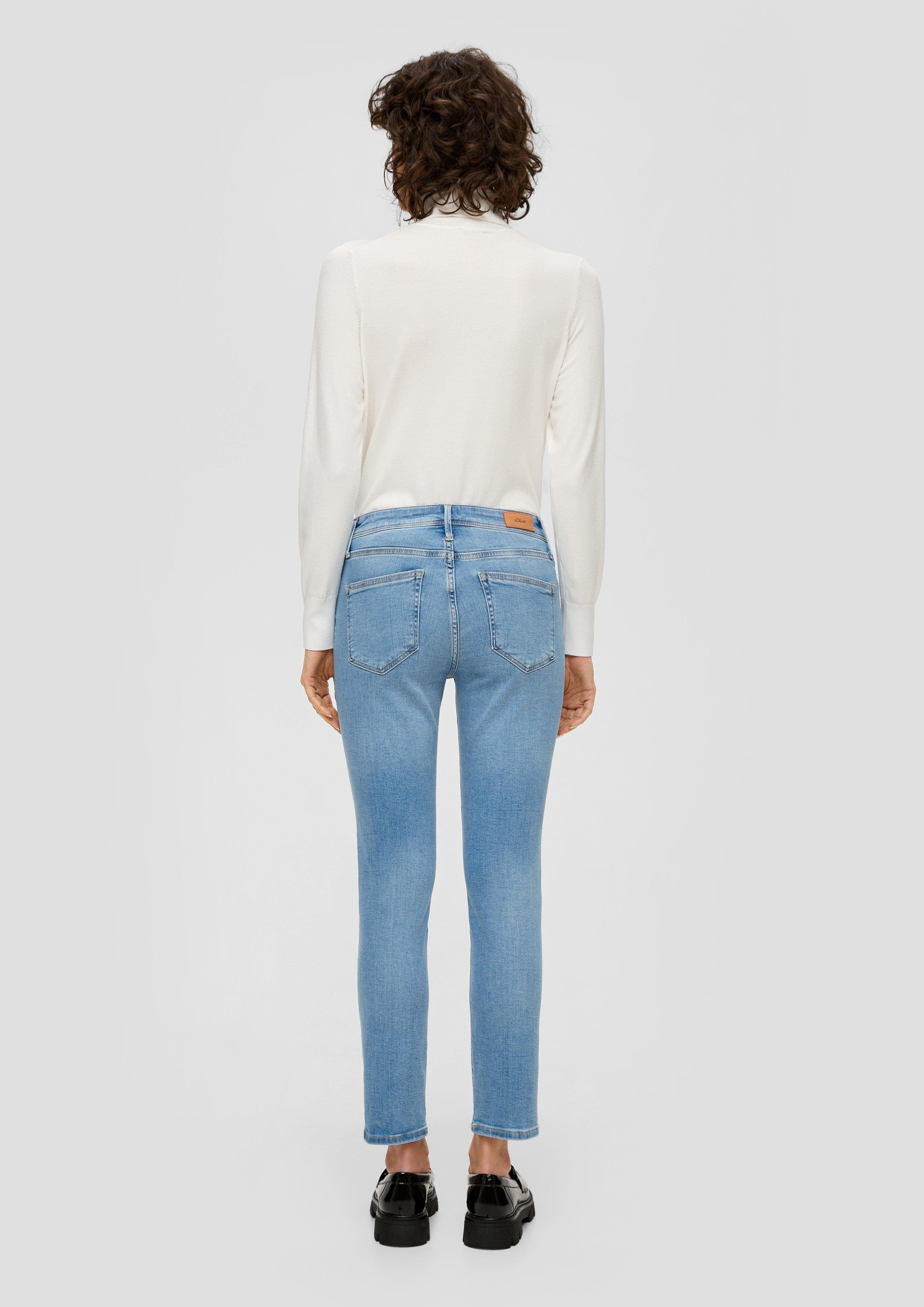 Cropped Slim: 7/8-Jeans himmelblau s.Oliver Jeans Waschung
