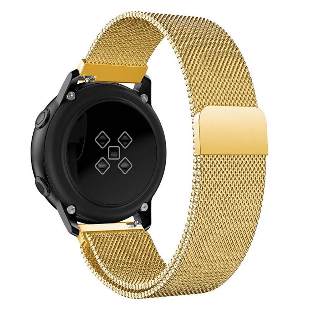 oder Uhrenarmband, 18/20/22mm für Watch Schnellverschluss Smart Sunicol Uhr normale Magnetschließe, Uhrenarmband Mesh-Edelstahl, Gold