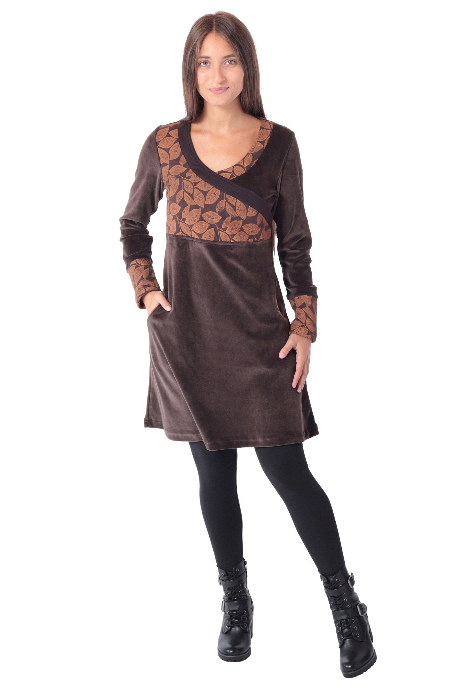 PUREWONDER Samtkleid Bequemes Kleid aus Samt günstig online kaufen