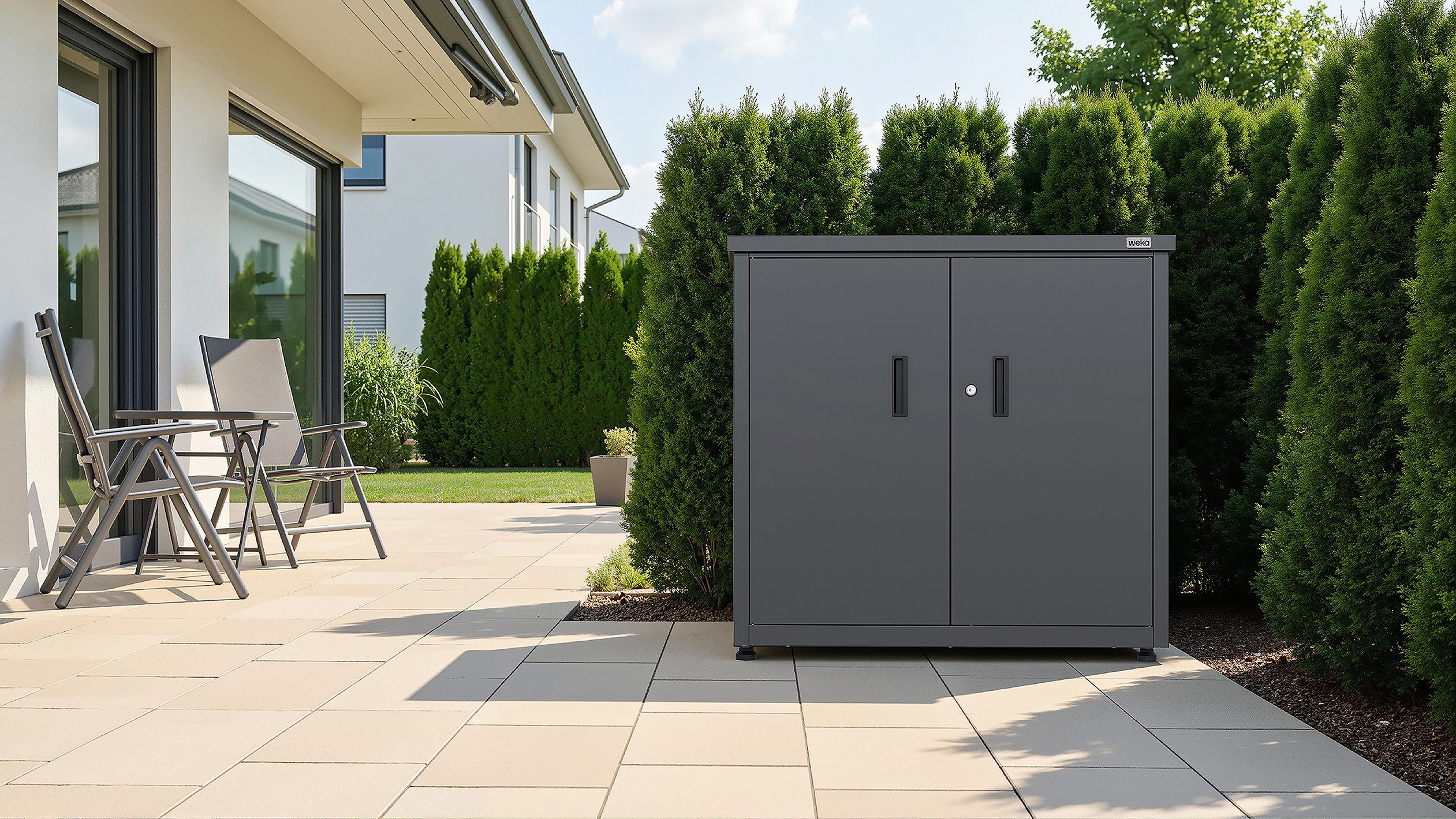 weka Geräteschrank Gary 1 Metall pulverbeschichtet, BxTxH: 90x63x85 cm