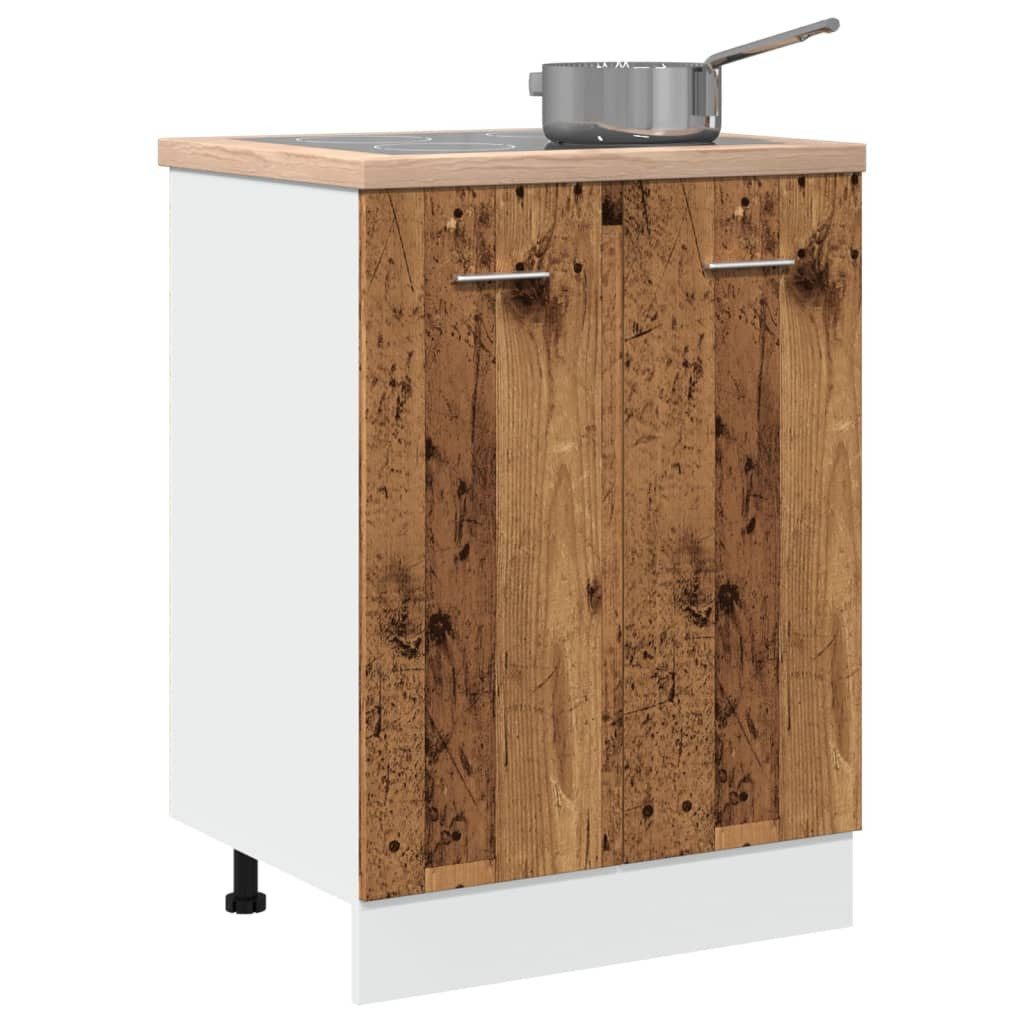 vidaXL Schrankmodule Unterschrank Altholz-Optik 60x46x81,5 cm Holzwerkstoff