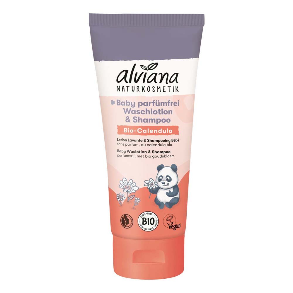 alviana Haarshampoo Baby - Waschlotion & Shampoo mit Calendula 200ml