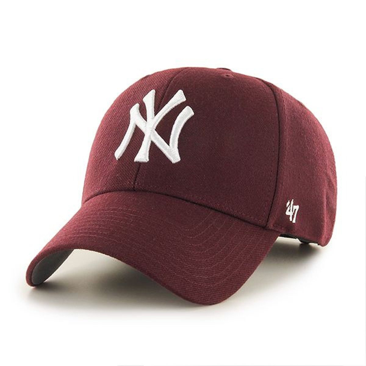 '47 Brand Baseball Cap '47 Brand MLB New York Yankees '47 MVP Curved Cap Dark Maroon (Basecap)