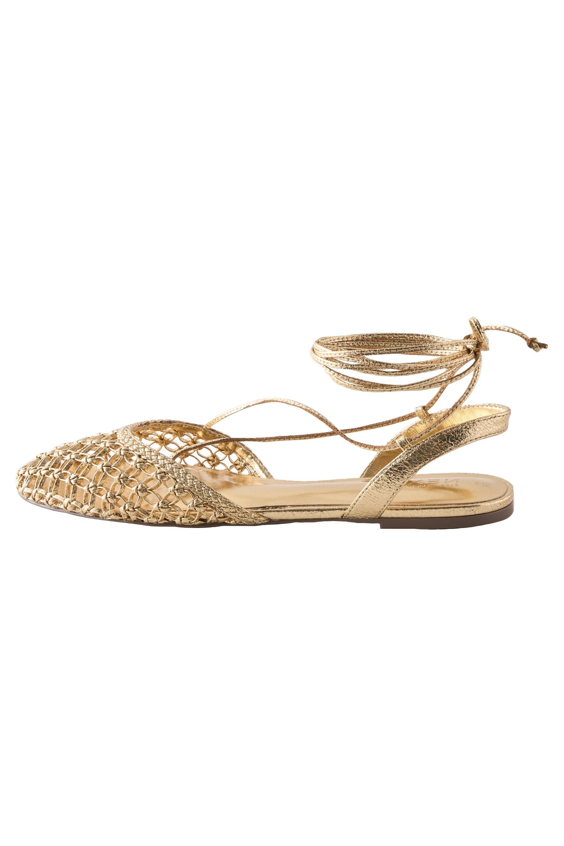 Next Forever Comfort® flache Schuhe mit Knöchelband Riemchensandale