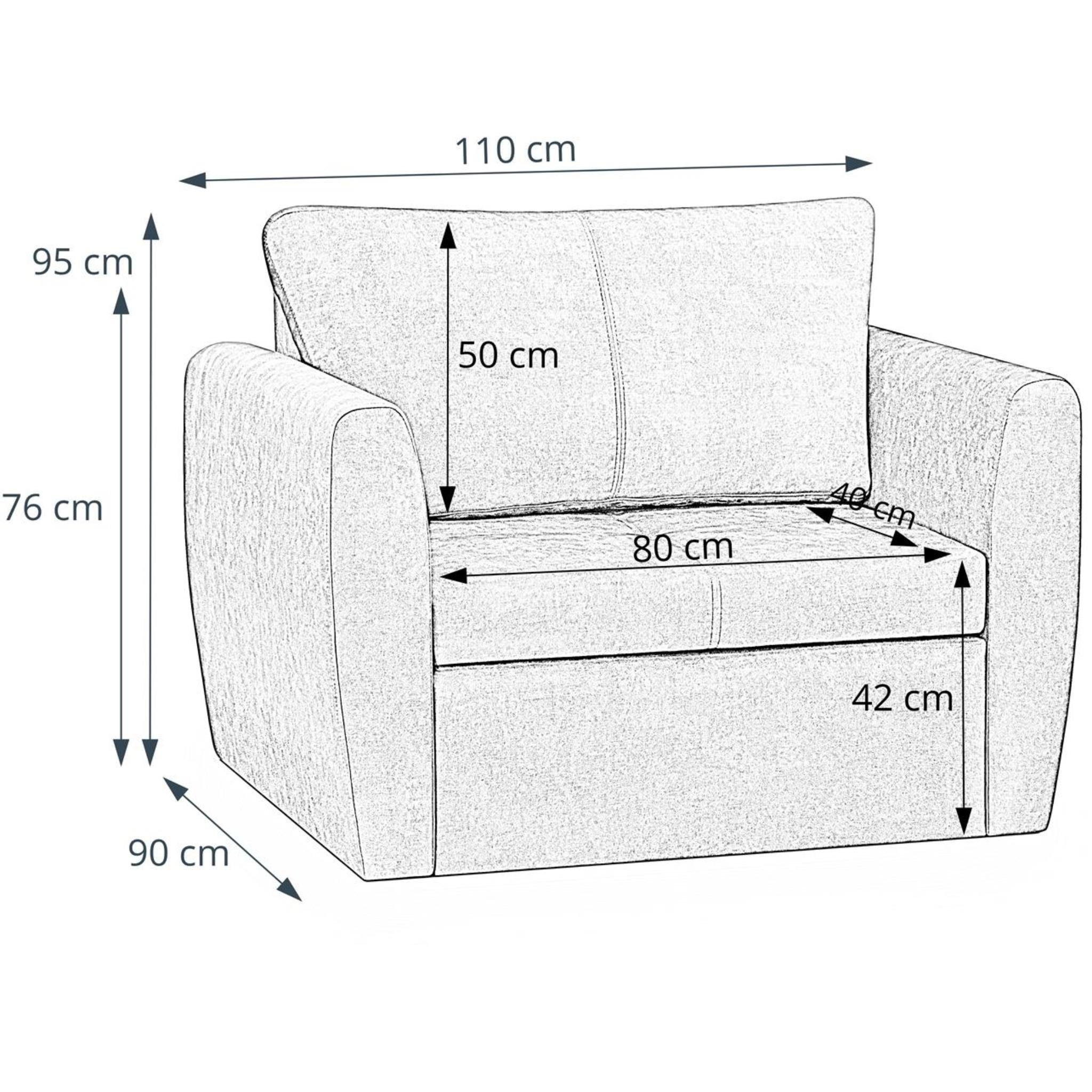 Beautysofa Relaxsessel Kamel (Modern 1-Sitzer Sofa, günstig online kaufen
