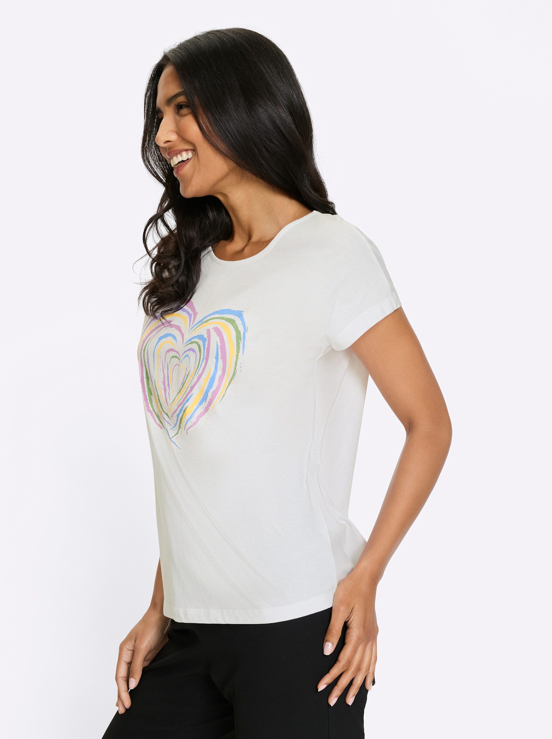 Sieh an! T-Shirt Kurzarm-Shirt Extra kurz – Bild 5 von 5