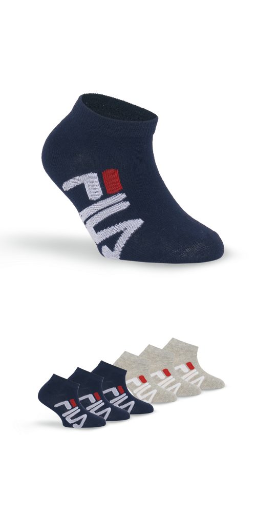 Fila Sneakersocken JUNIOR UNISEX INVISIBLE SOCKS (6-Paar) mit Logoschriftzug seitlich