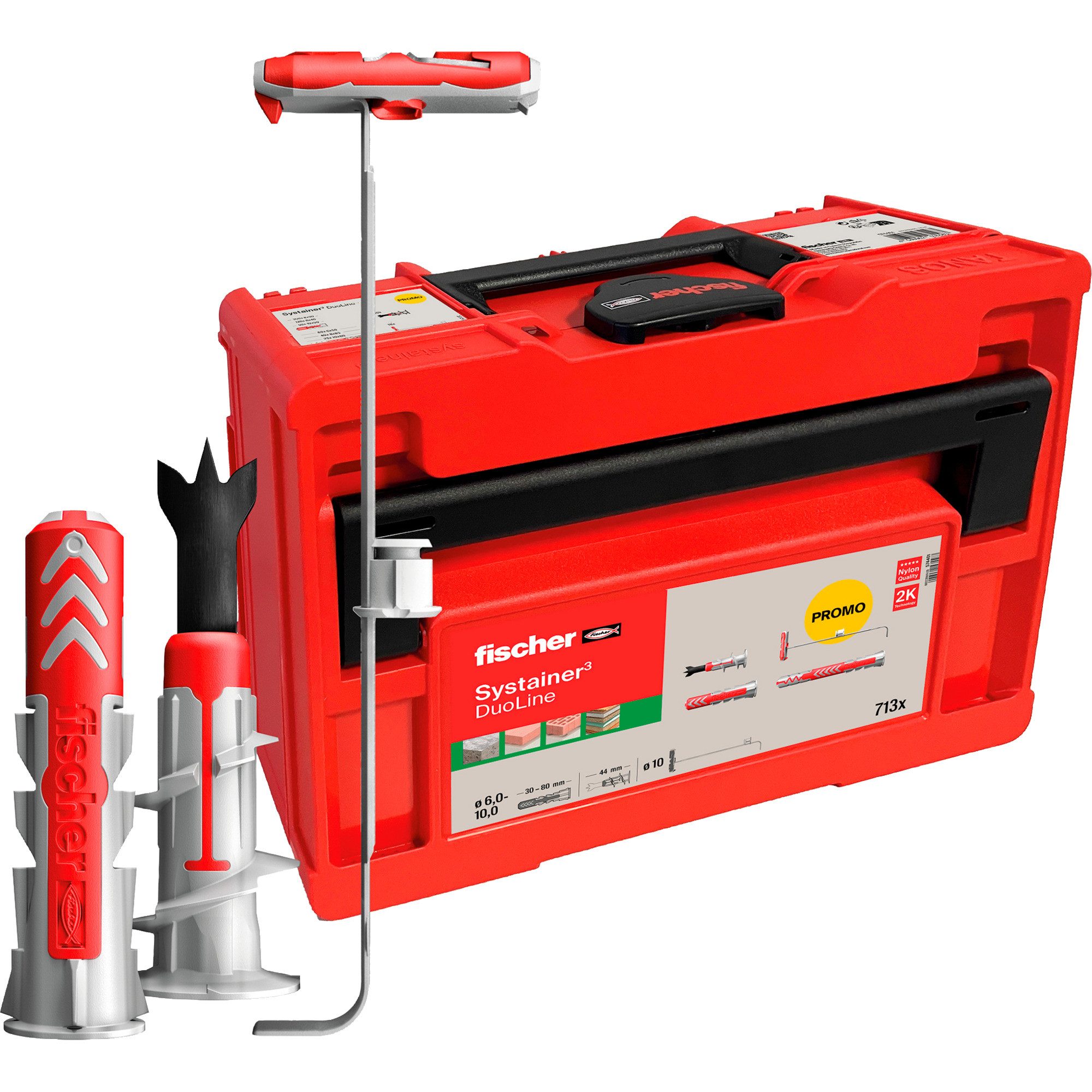 Fischer Universaldübel fischer Dübel DuoLine Tanos-Box M173, (713-teilig)