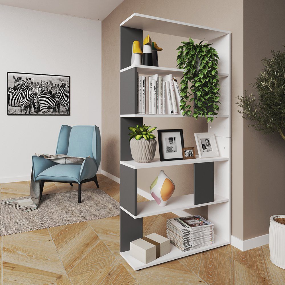 Vicco Raumteiler, Anthrazit, 80 x 163 cm, Freistehend günstig online kaufen