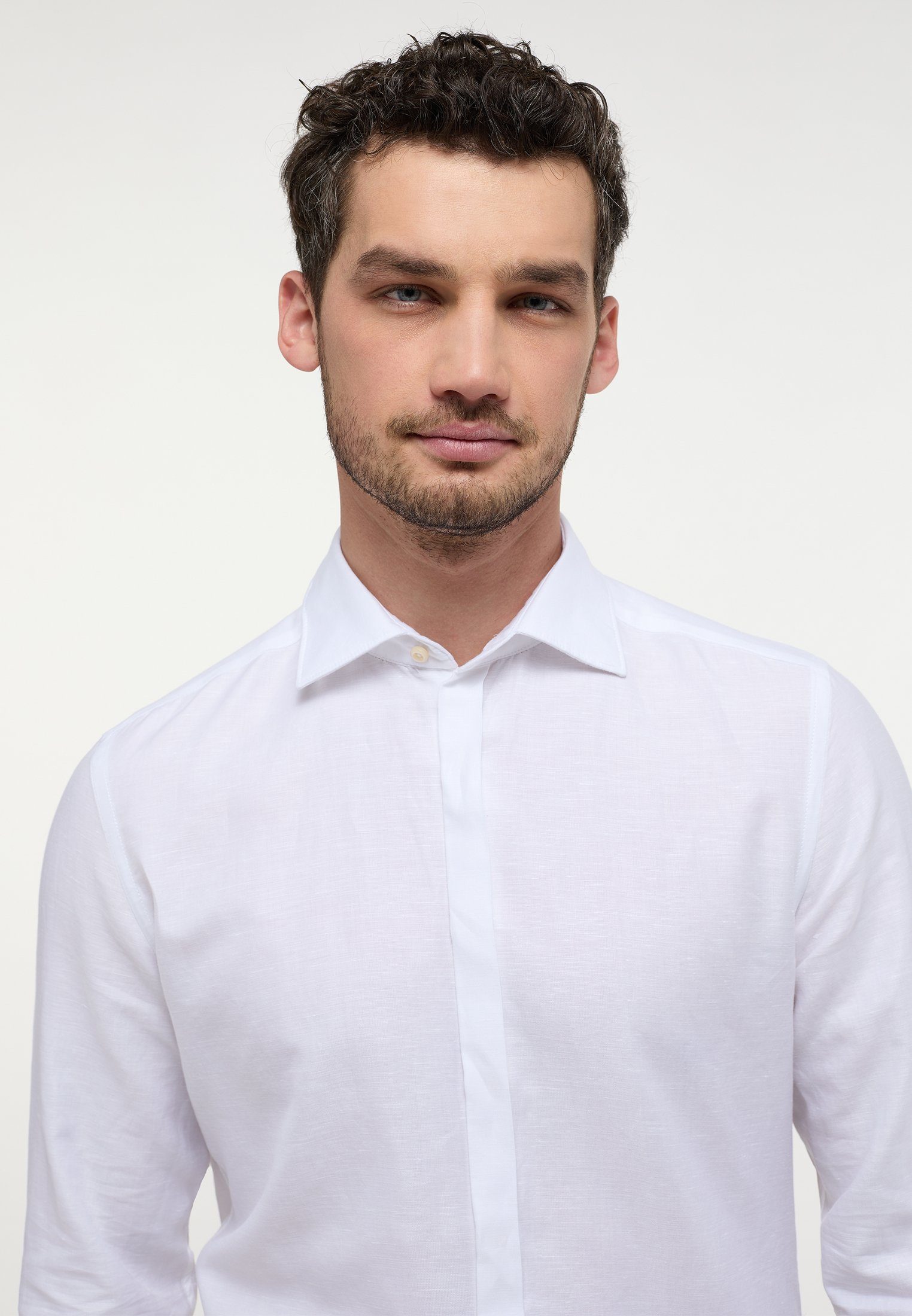 Eterna Langarmhemd SLIM FIT EASY IRON (bügelleicht)