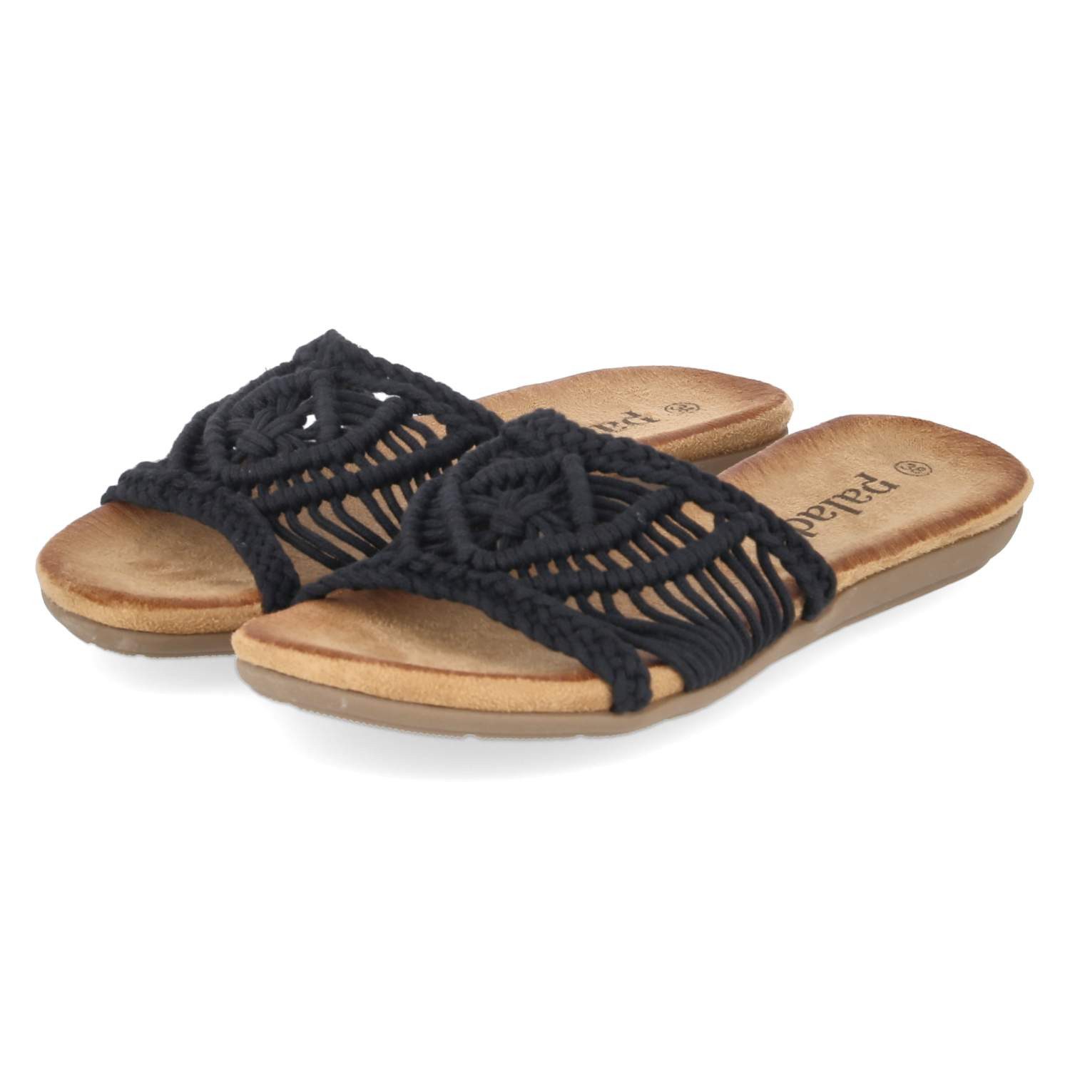 Palado Palado 055 0708 2100 Damen Textil schwarz Pantolette günstig online kaufen