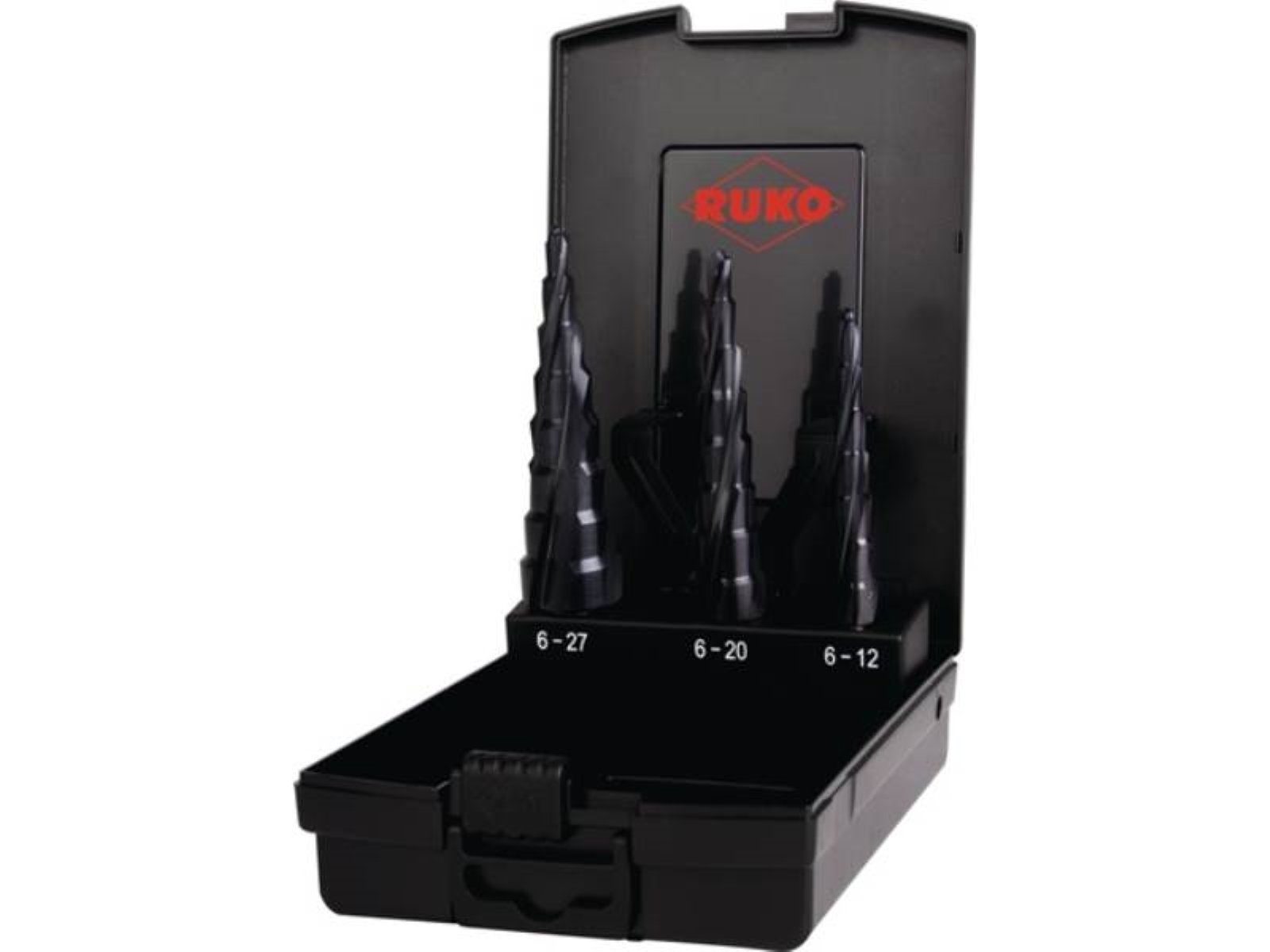 Ruko Stufenbohrer RUKO 101087PRO Stufenbohrersatz ULTIMATECUT Ø 6-12/6-20/6-27 mm HSS s