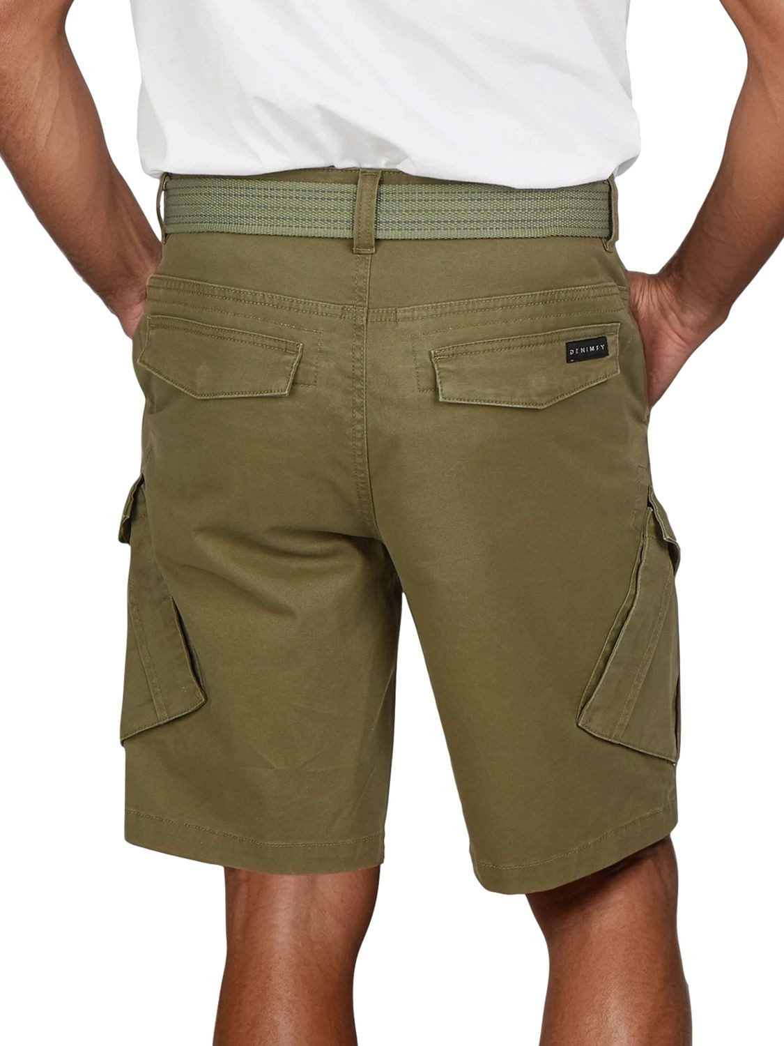 DENIMFY Cargoshorts Herren Shorts DFPhil Regular Fit Bermudashorts mit Gürtel