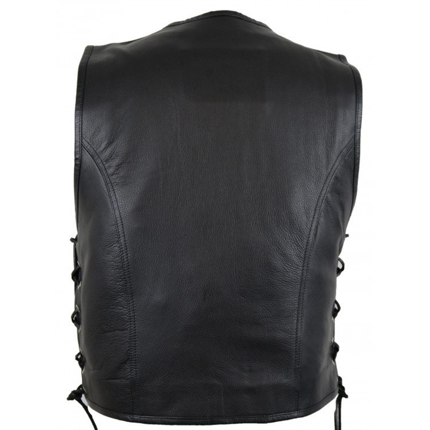 MDM Lederweste Herren Biker Lederweste (Biker Weste, Kutte, Lederkutte, Roc günstig online kaufen