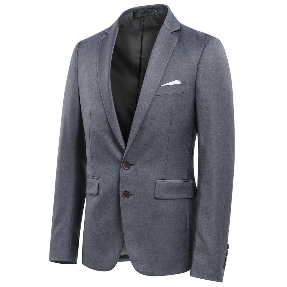 Allthemen Anzug (2 tlg) Herren 2 tlg Anzug mit 2 Knöpfen Komplettanzug für Hochzeiten