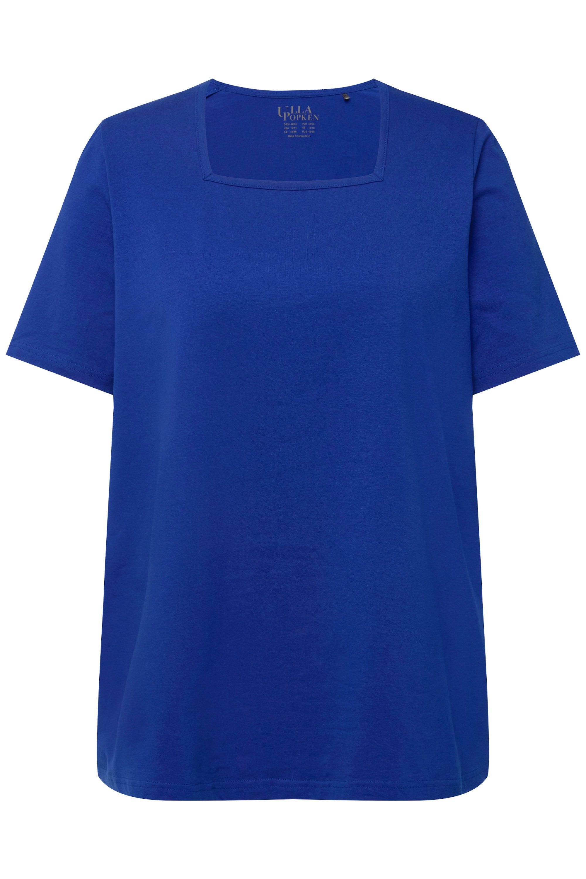 Ulla Popken T-Shirt T-Shirt A-Linie Carré-Ausschnitt günstig online kaufen