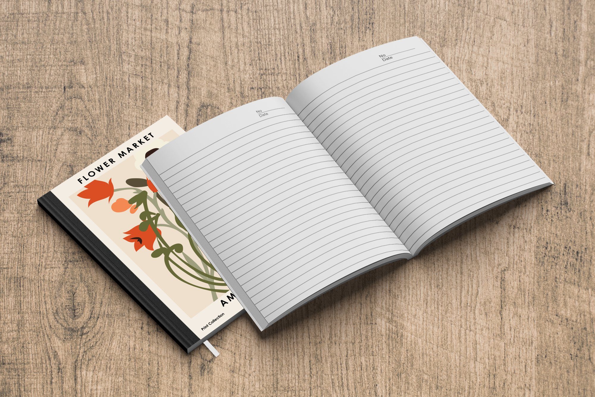 Pastell Amsterdam, Tagebuch, Notizheft, Journal, Zitate Seiten, Haushaltsbuch Notizbuch Merkzettel, - MuchoWow Blumen - Pflanzen A5, - 98 -