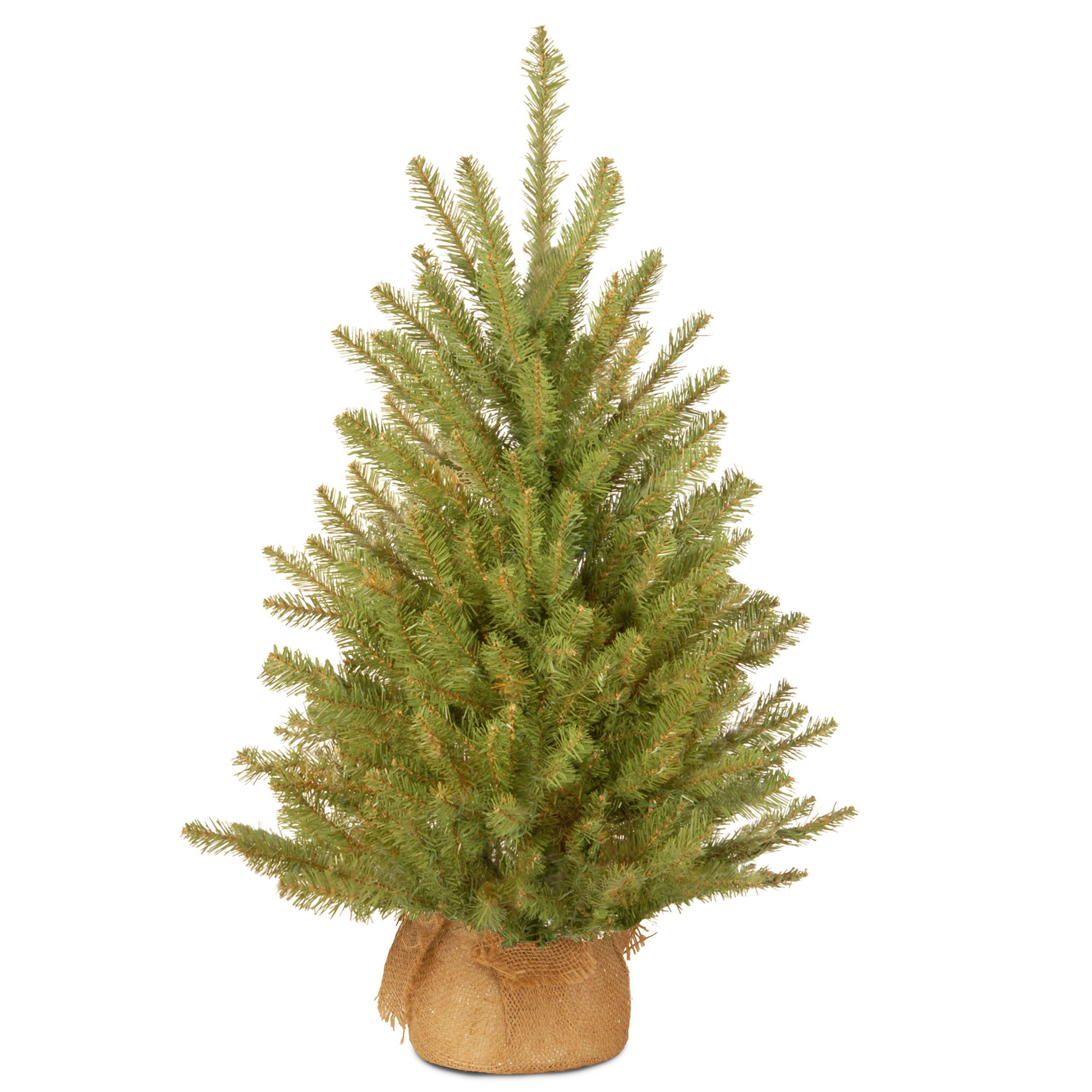 artplants Künstlicher Weihnachtsbaum Künstlicher Tannenbaum Nuuk, Jutesack, 60 cm, Ø 40 cm