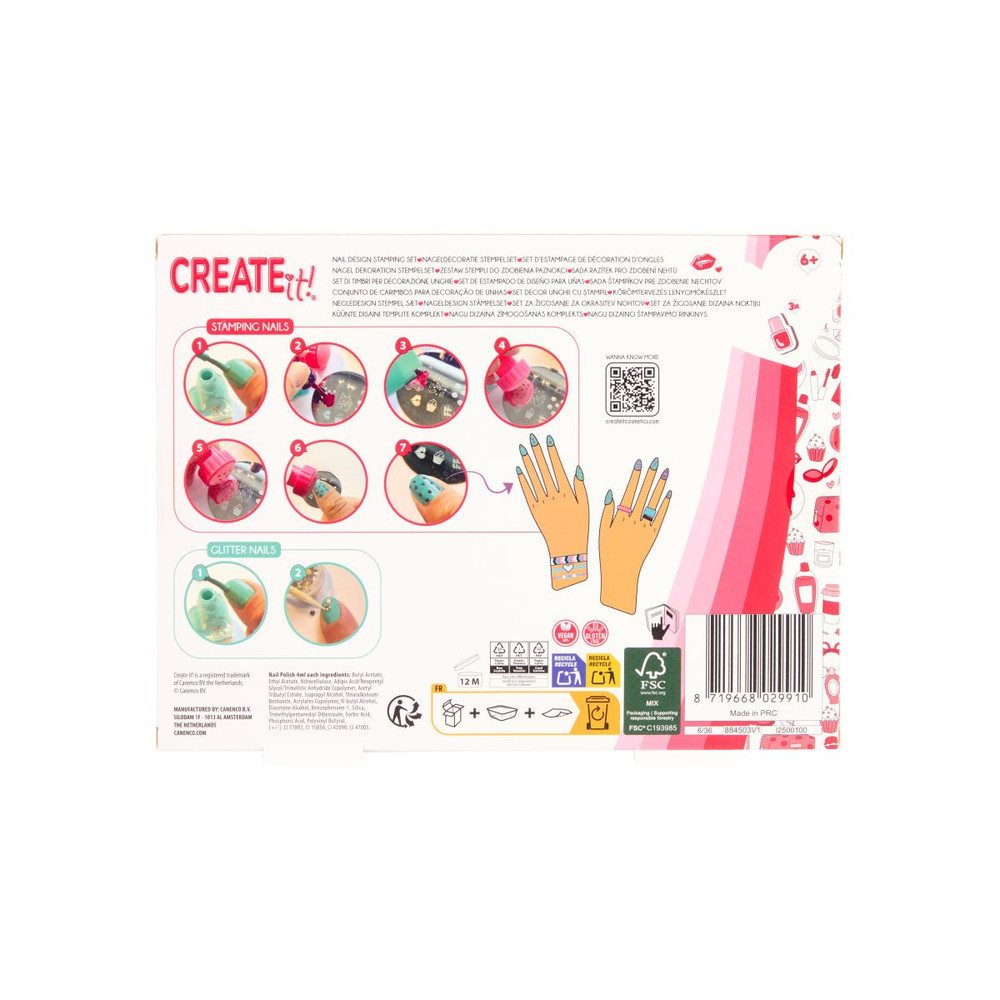 Canenco Schminkkopf CREATE it! - Nagel Deko-Stempel Set