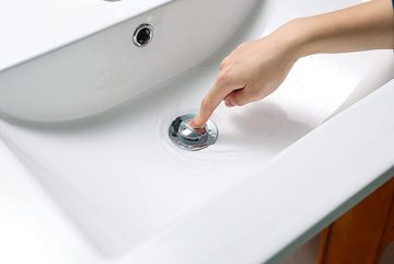 Olotos Ablaufventil Push Up Ablaufventil, Waschbeckenstöpsel, Anti-Verstopfung, für Waschbecken, Badewanne Küche