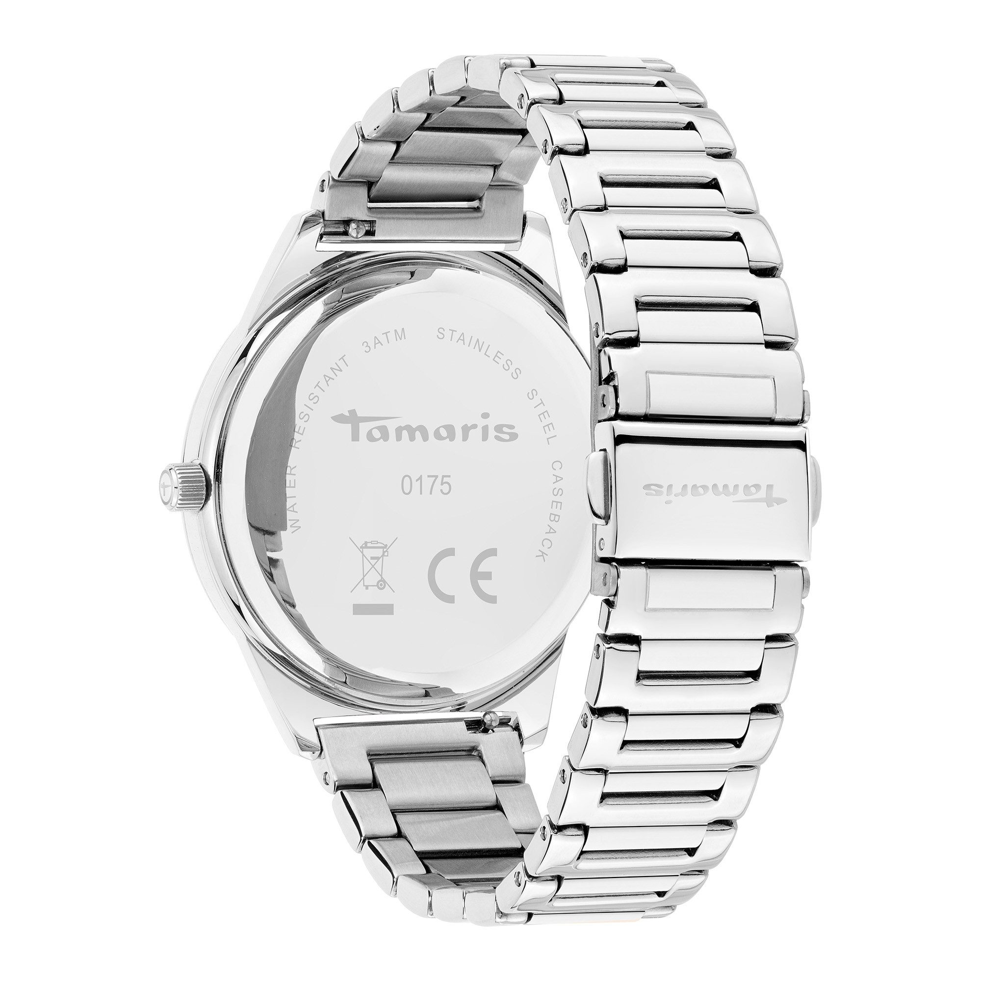 Tamaris Quarzuhr Basic Elegance TT-0175-MQ, Armbanduhr, Damenuhr, Edelstahlarmband, analog