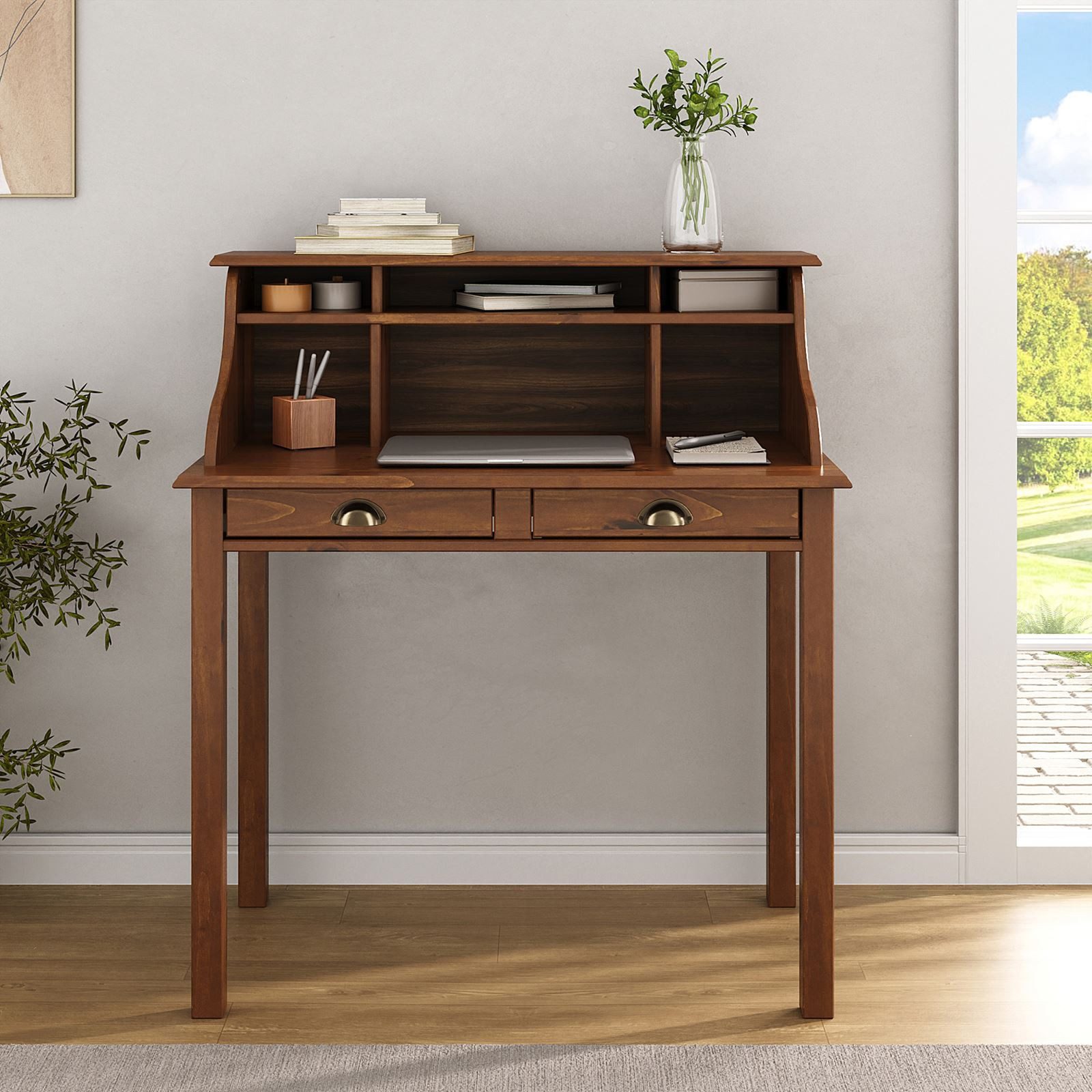 IDIMEX Sekretär MARLENE, Schreibtisch mit 2 Schubladen & Fächern Landhaus M günstig online kaufen