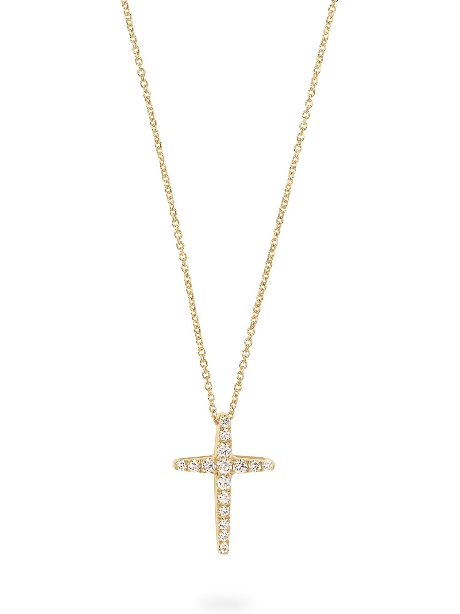 CHRIST Collier CHRIST Damen-Kette 16 Diamant Kreuz günstig online kaufen