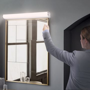 ENUOTEK LED Spiegelleuchte LED Badezimmer Wandleuchte Spiegelleuchte Bad Lampe über Spiegel 60CM, LED fest integriert, Naturweiß Beleuchtung 4000K, mit Zugschalter