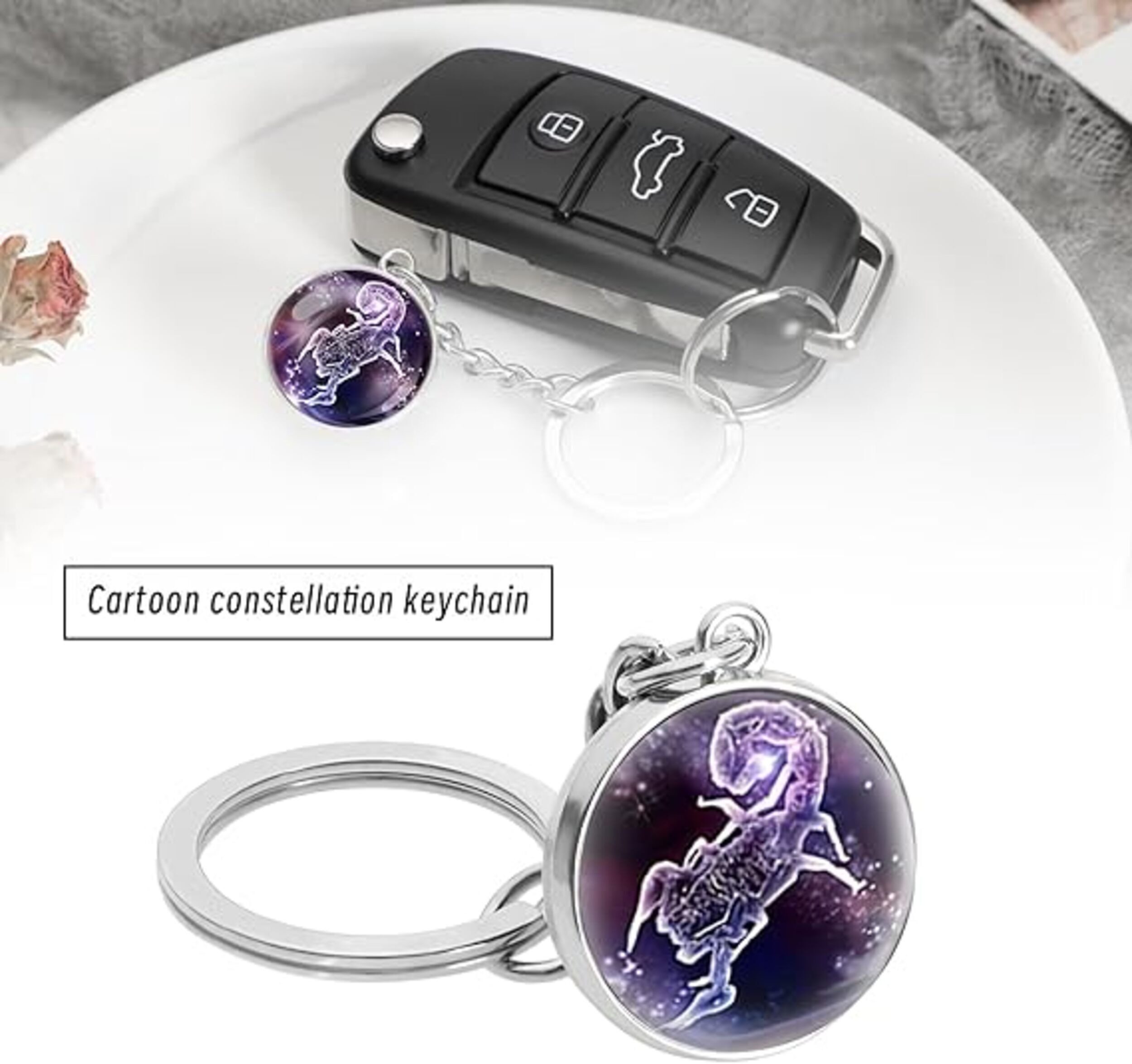 Stelby Schlüsselanhänger mit Gravur Skorpion Sternzeichen Schlüsselanhänger günstig online kaufen