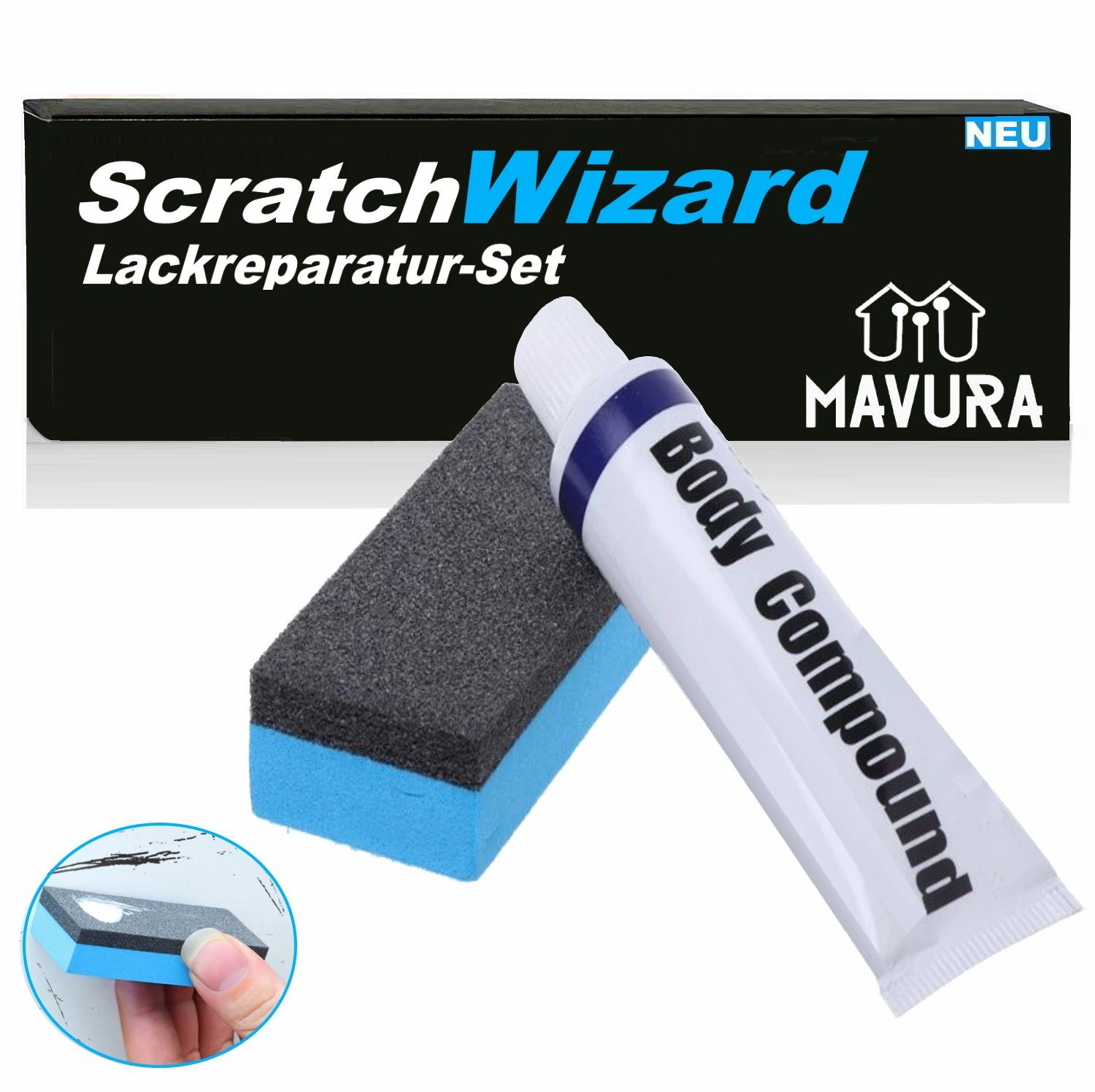 Reparatur-Set ScratchWizard Lack Reparatur Set Profi Lackreparatur Auto Kratzer