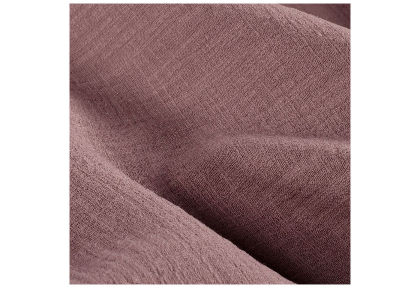 Thumbnail - maDDma Stoff Musselin Slub Double Gauze ab 1m x 1,30m unifarben Baumwollstoff, mauve