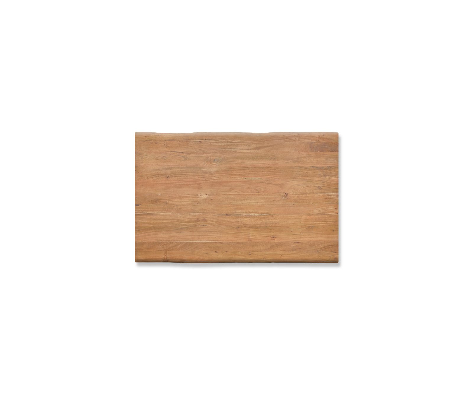 DELIFE Esstischplatte Edge, Akazie Natur 140x90cm Live-Edge