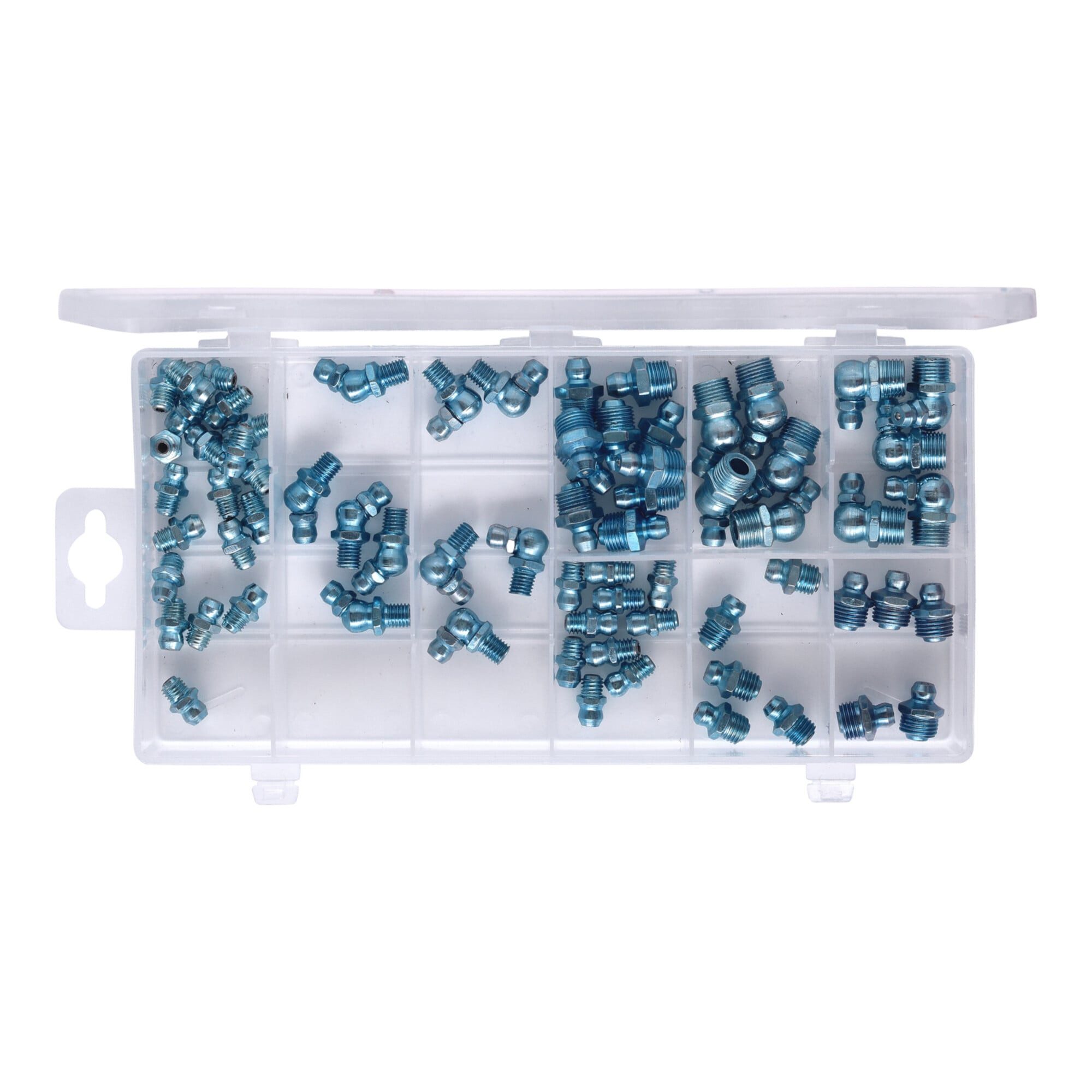 KS Tools Gewindenippel KS Tools Sortiment Schmiernippel, metrisch& Zoll, 70-teilig