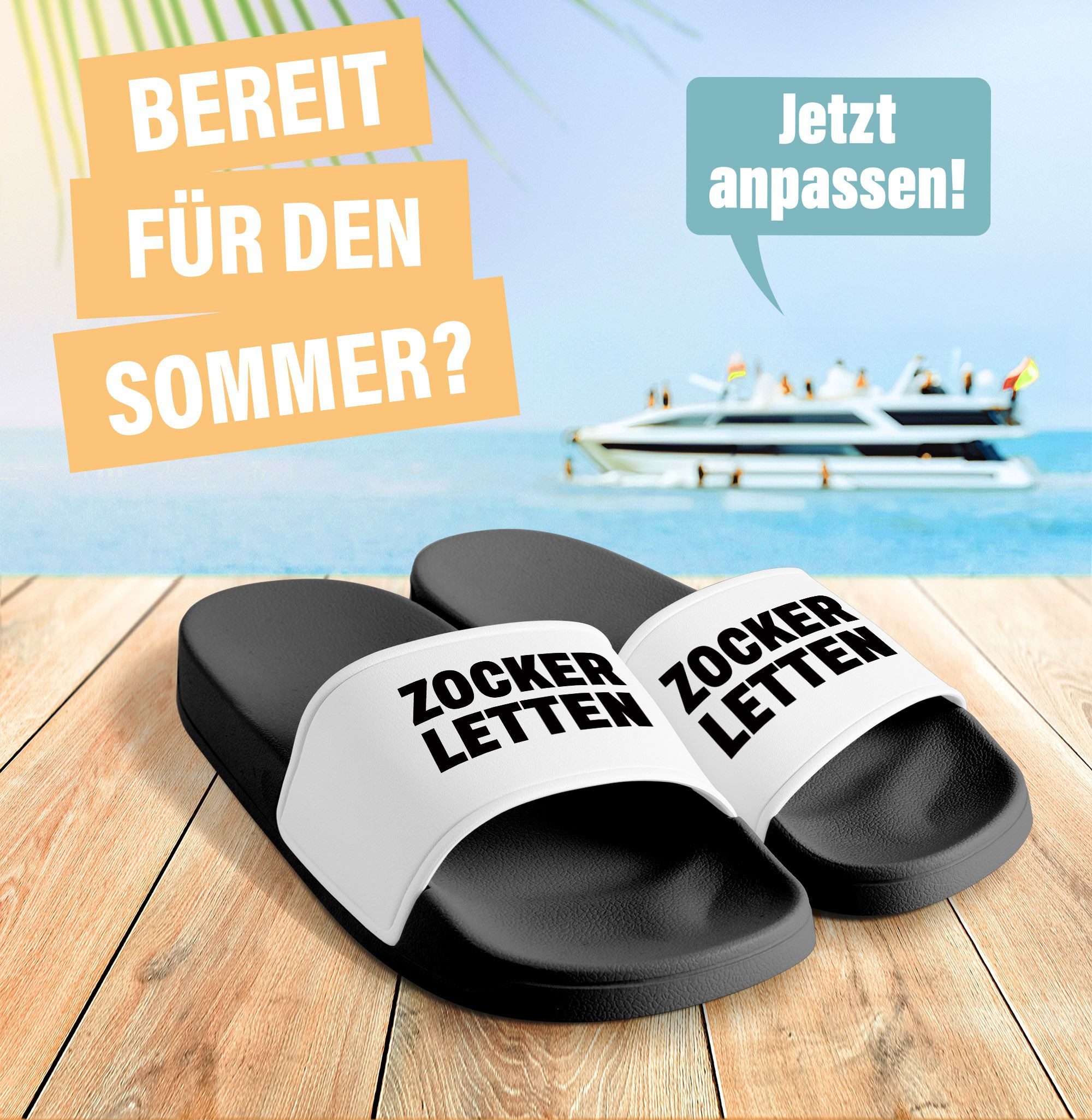 MoonWorks Badelatschen Zocker-Letten, für Gamer Nerds Gaming-Fans, Witzige günstig online kaufen