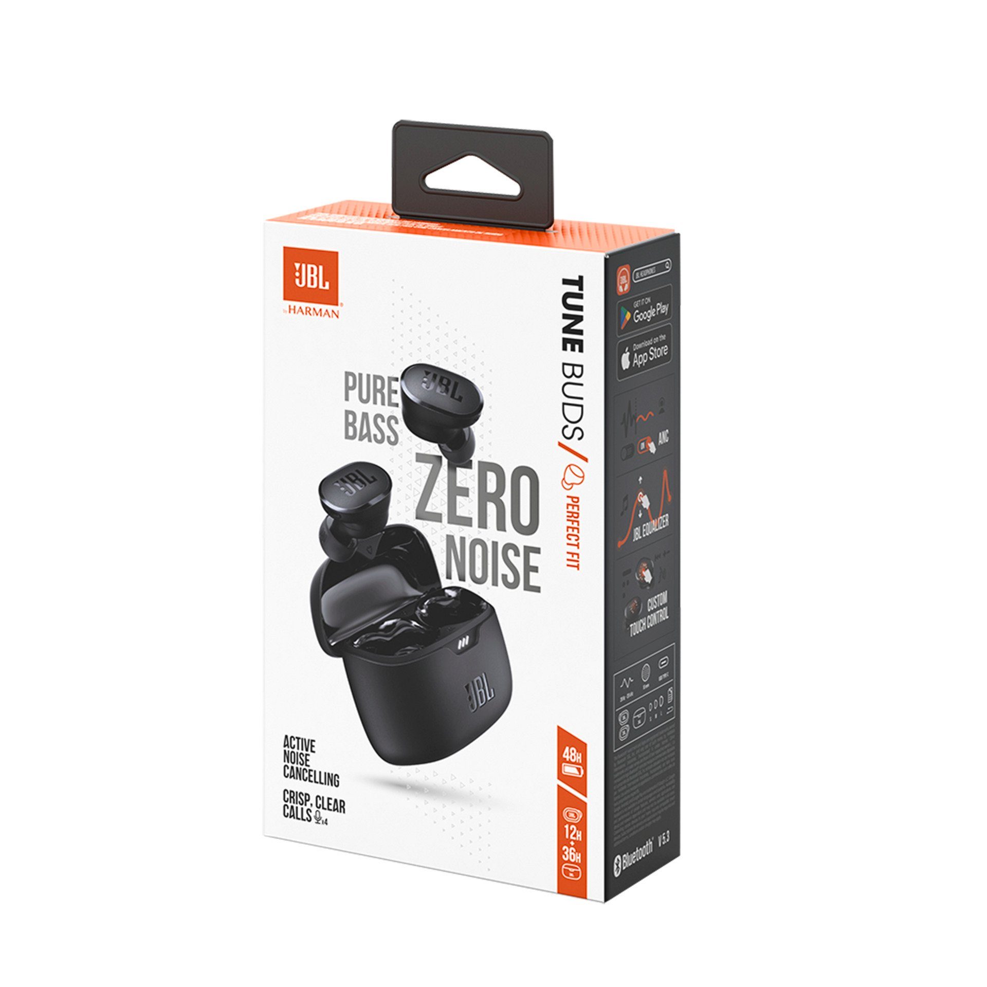 Noise Cancelling JBL Tune (Active Schwarz (ANC) BUDS In-Ear-Kopfhörer wireless