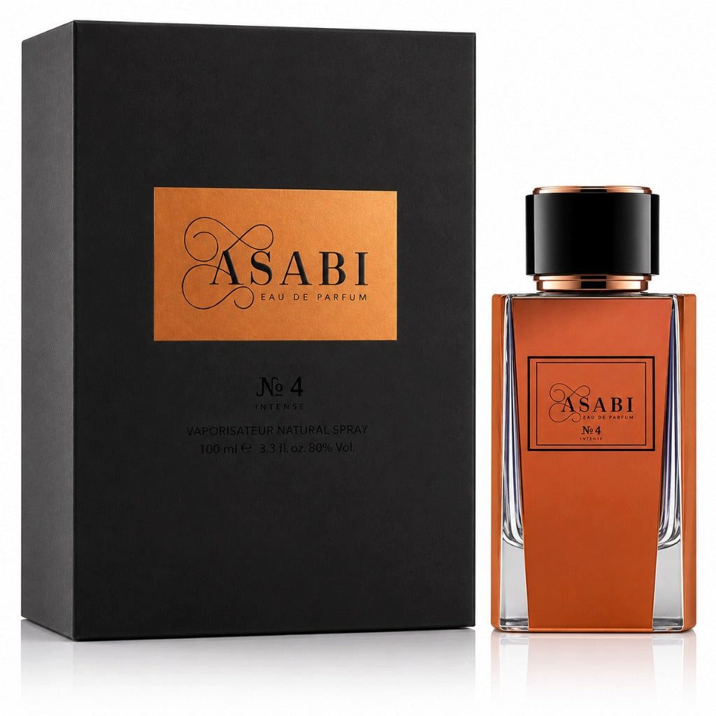 Asabi Duft-Set No. 4 Intense EDP – Orientalisch Süß + Parfümzerstäuber (leer)