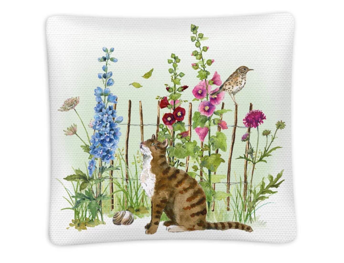 Grätz Verlag Papierserviette Duftkissen Lavendel - Stockrosen und Katzen