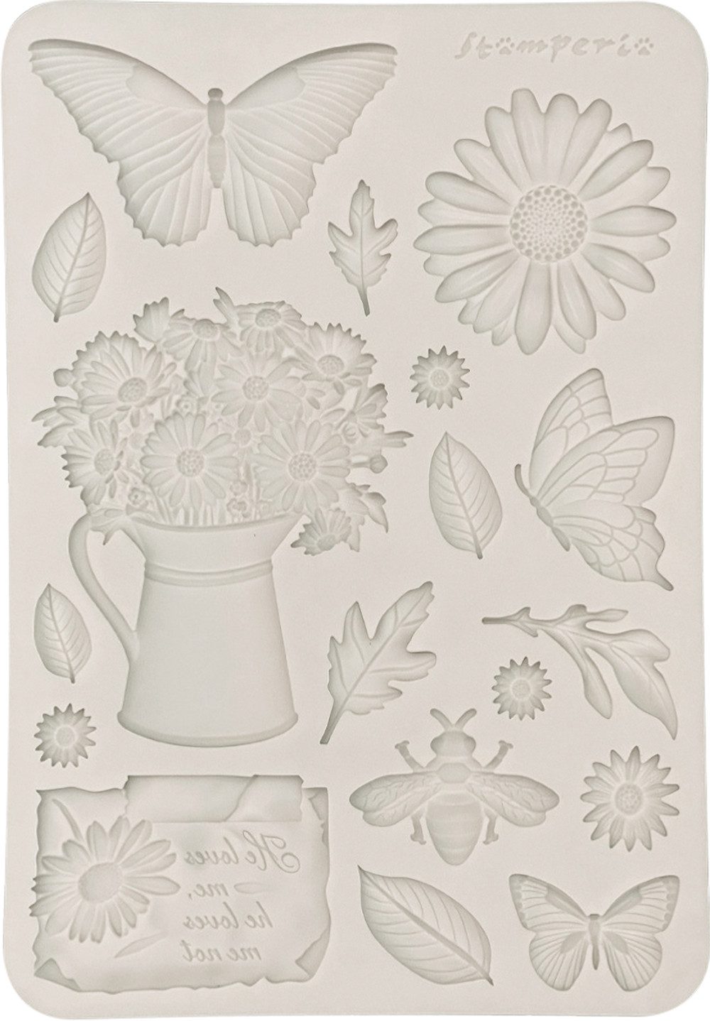 Stamperia Modellierwerkzeug Silikonform A5 Daisy Art, (18 St), A5