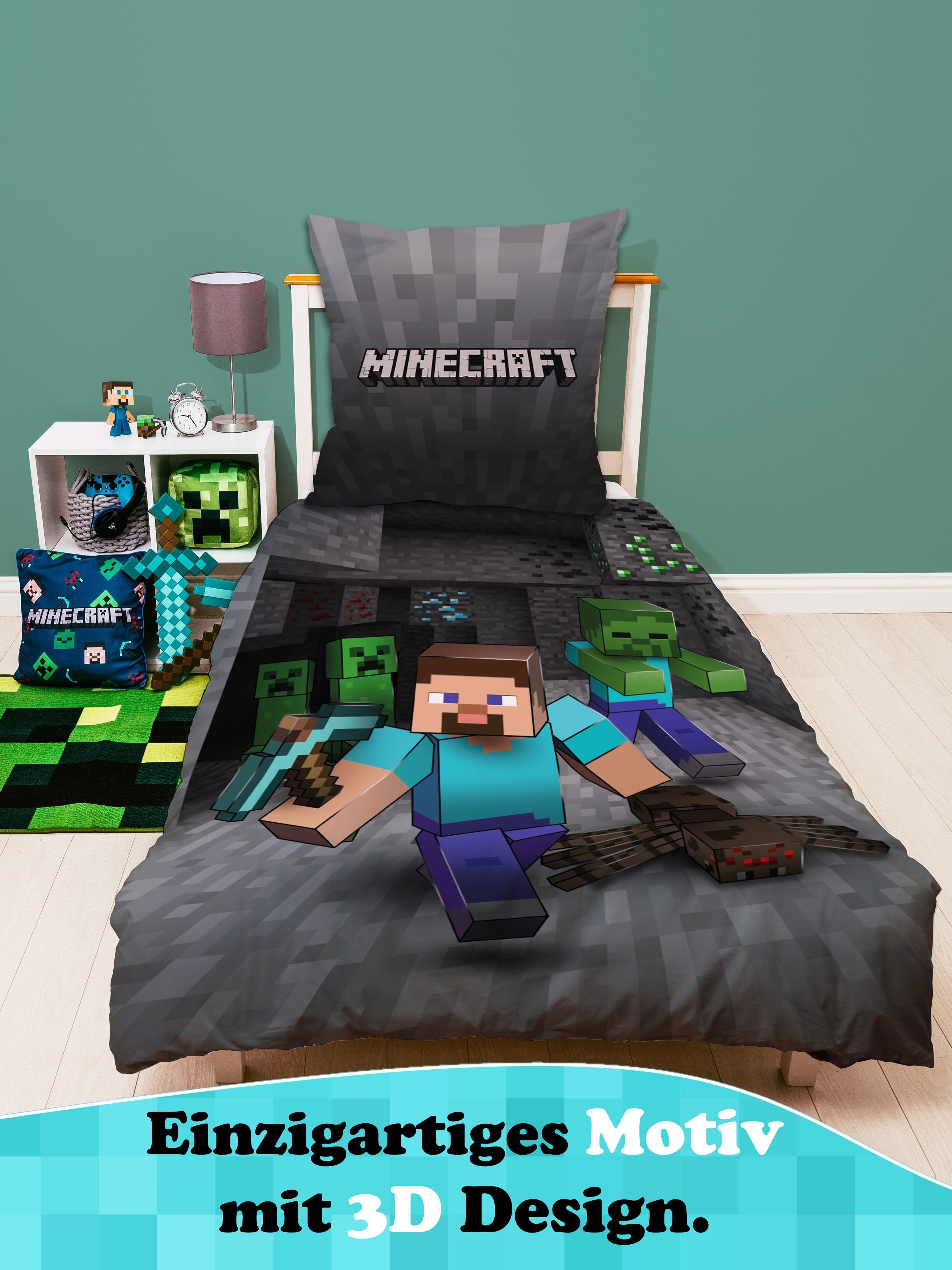Familando Kinderbettwäsche Minecraft "Ores" 2-teiliges Set günstig online kaufen