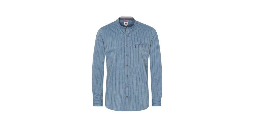 Spieth & Wensky Trachtenhemd Trachtenhemd Pascal Slim Fit blau