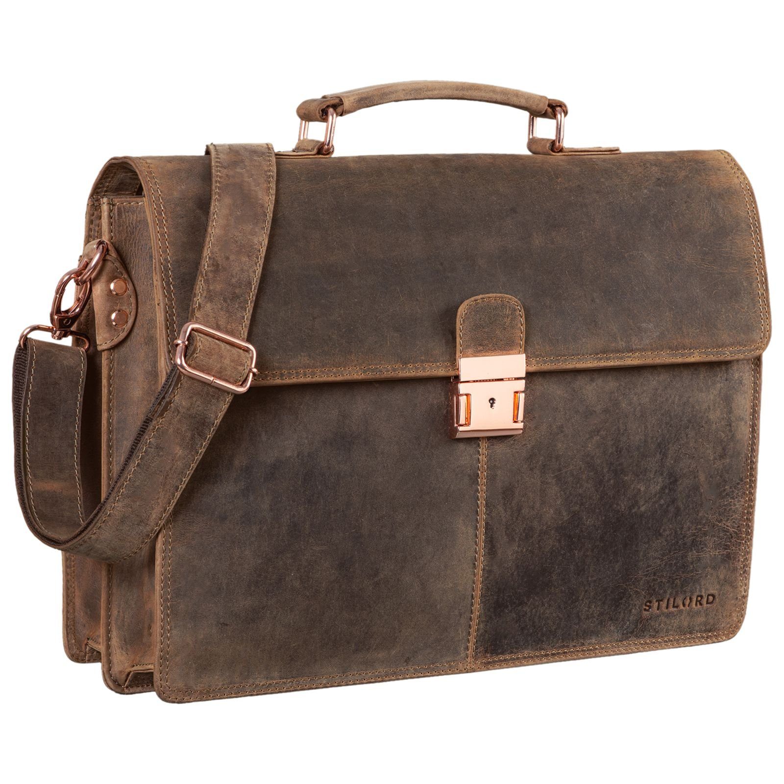 STILORD Aktentasche "Apolonius" Arbeitstasche Herren Leder günstig online kaufen