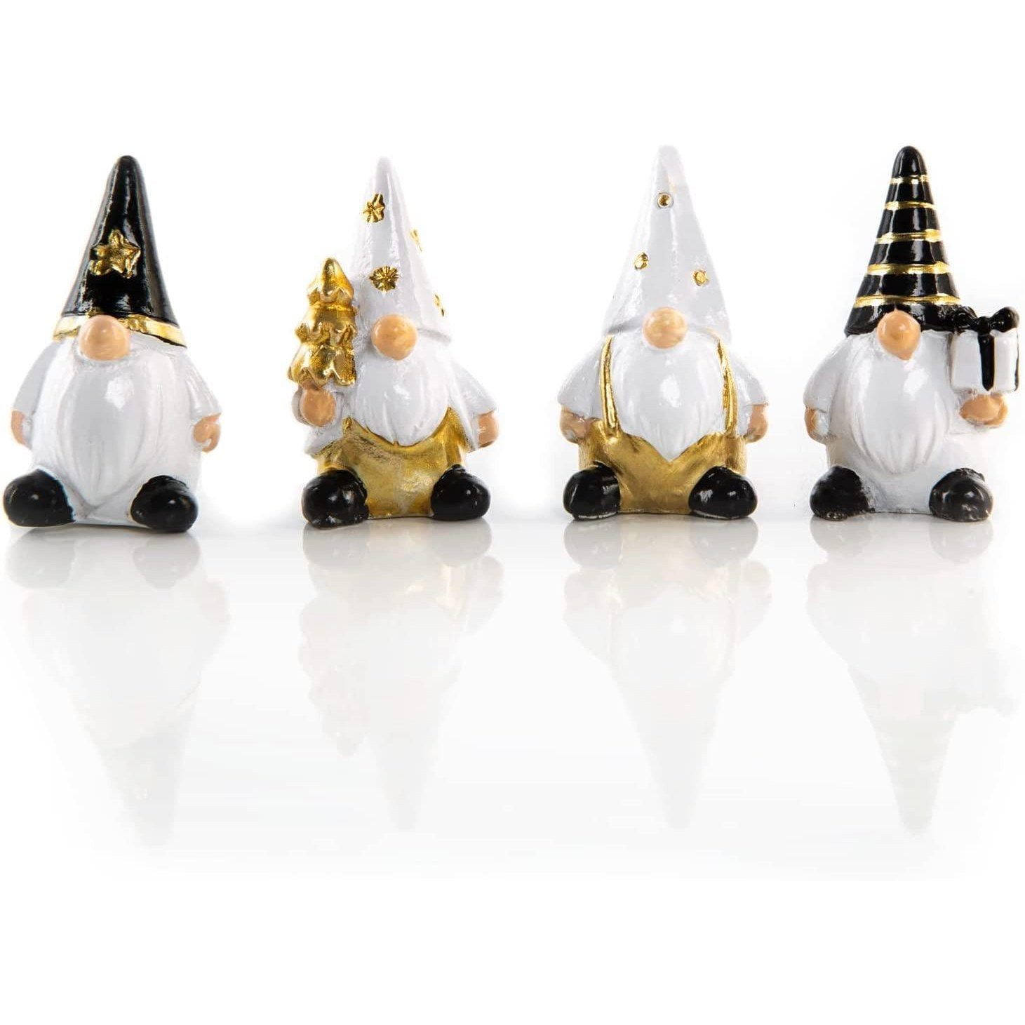 Logbuch-Verlag Dekofigur 4 lustige Wichtel Figuren Weihnachtswichtel 4 cm s günstig online kaufen