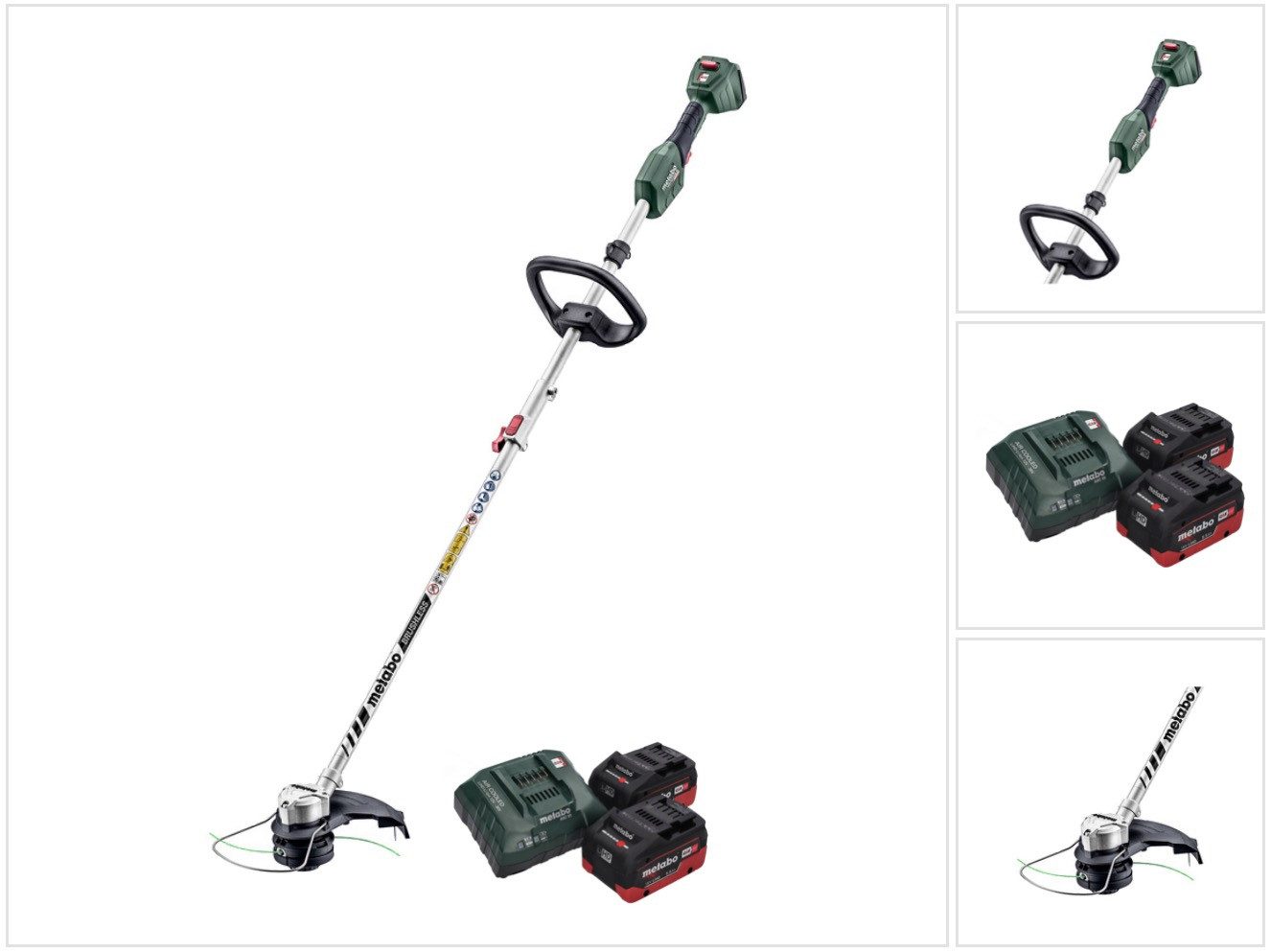 metabo Akku-Rasentrimmer RTD 18 LTX BL 30 18 V 30 cm Brushless + 2x Akku 5,5 Ah + Ladegerät