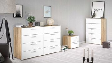 ebuy24 Kommode Petra Kommode 5 Schubladen Eiche Struktur Dekor un (1 St)